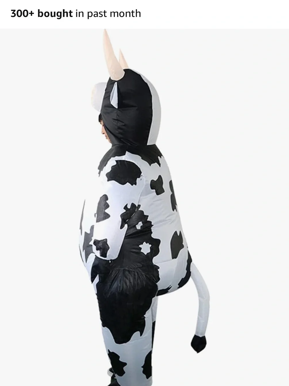 Inflatable Cow Kids Costume - Black & White